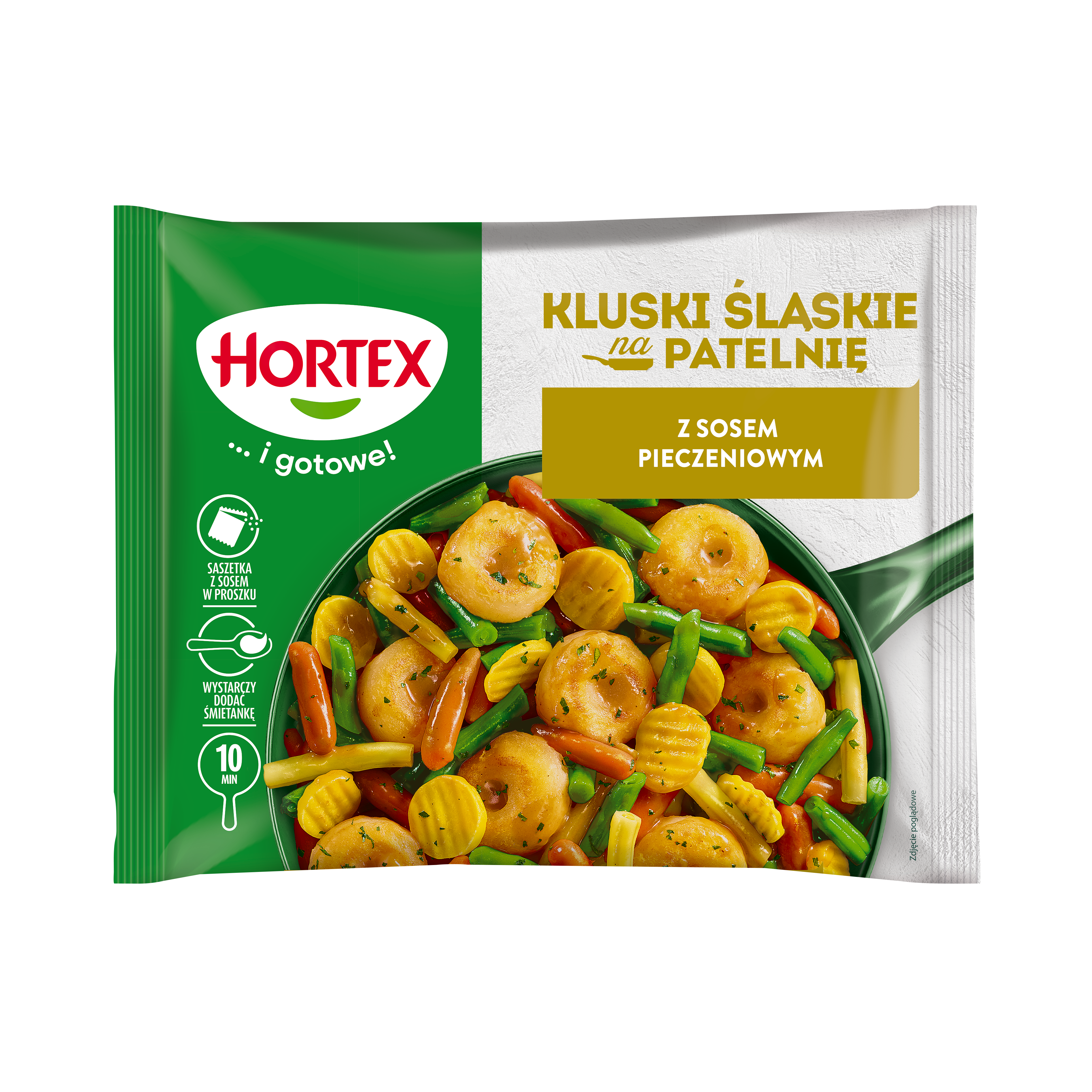 Hortex Kluski Śląskie Na Patelnię Z Sosem Pieczeniowym 400G