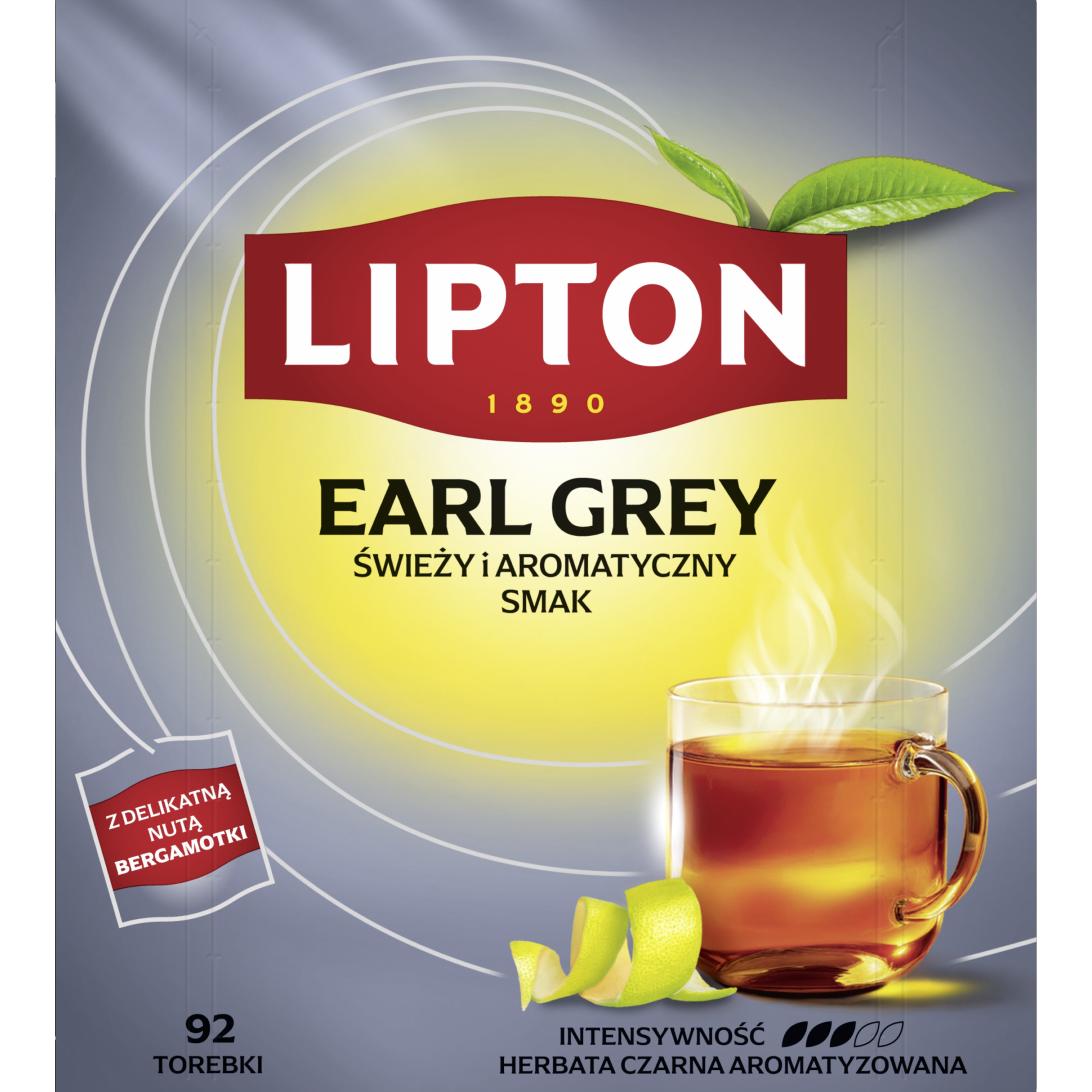Lipton Earl Grey Classic - Herbata Czarna (92 Torebki)