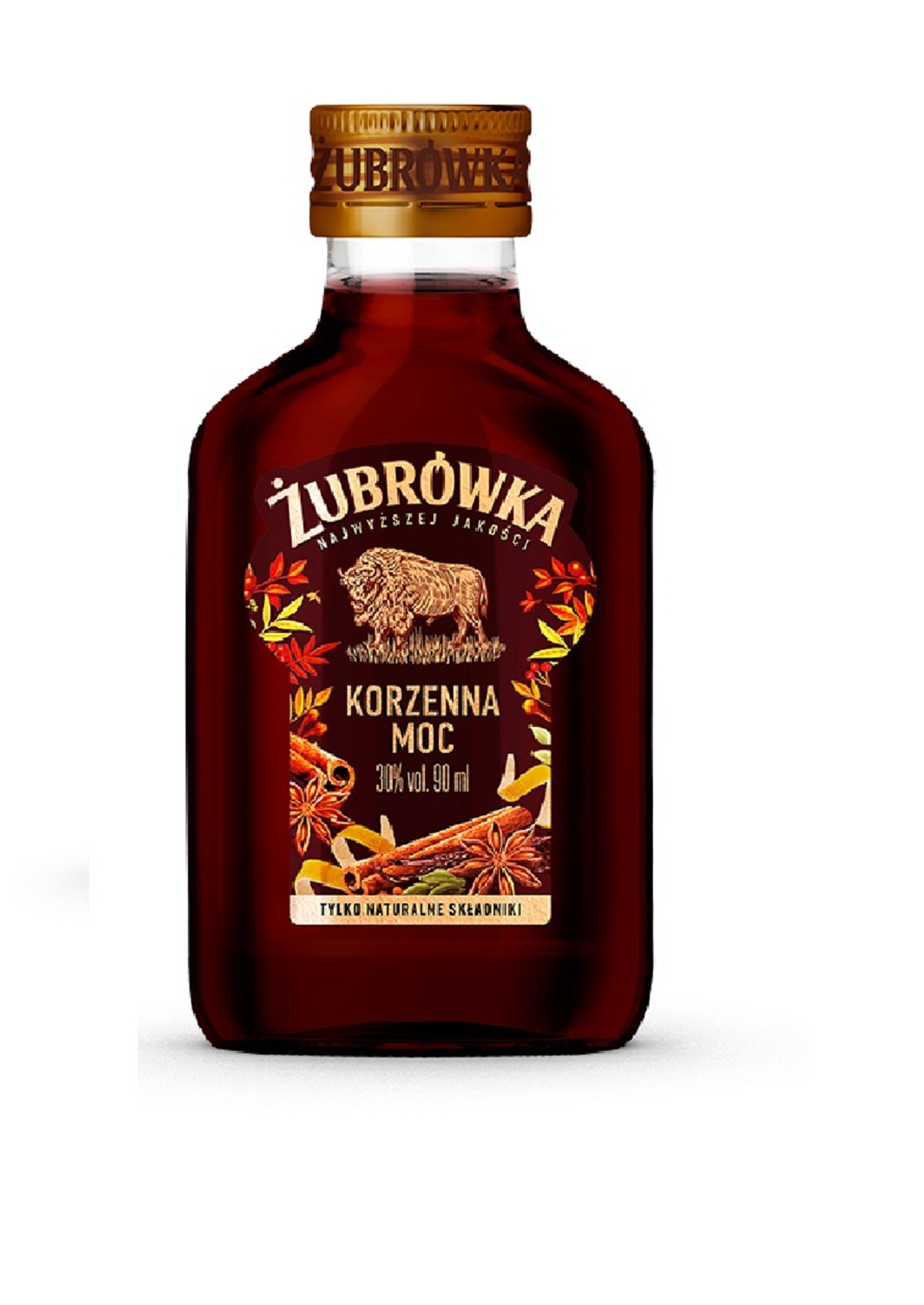 Likier Żubrówka Korzenna Moc 30% 90 Ml