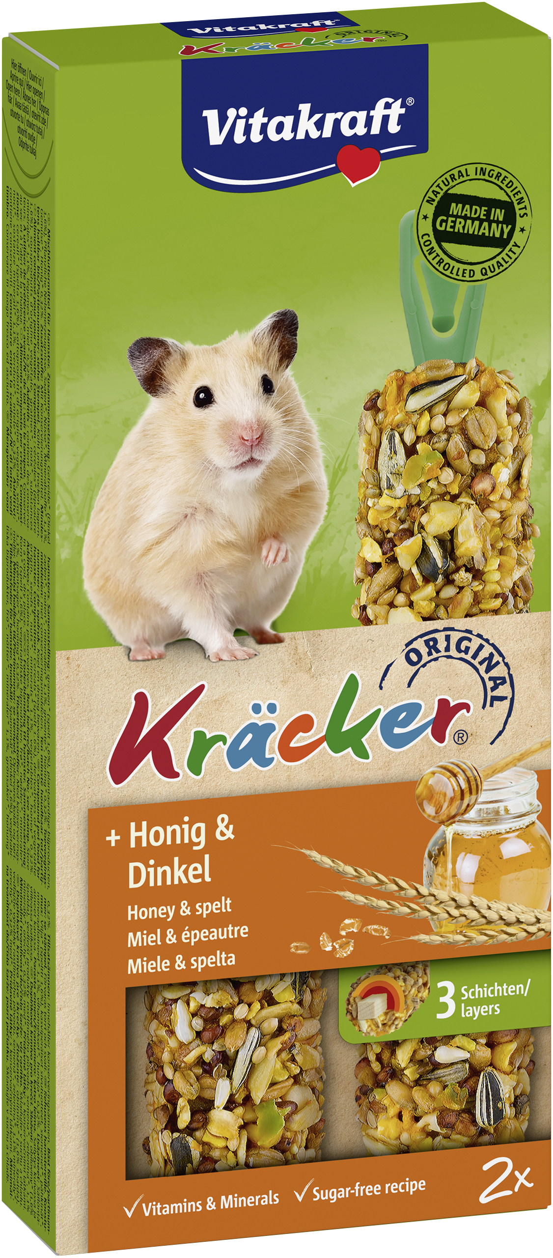 Vitakraft Kracker 2 Szt. Dla Chomika Miód 112G