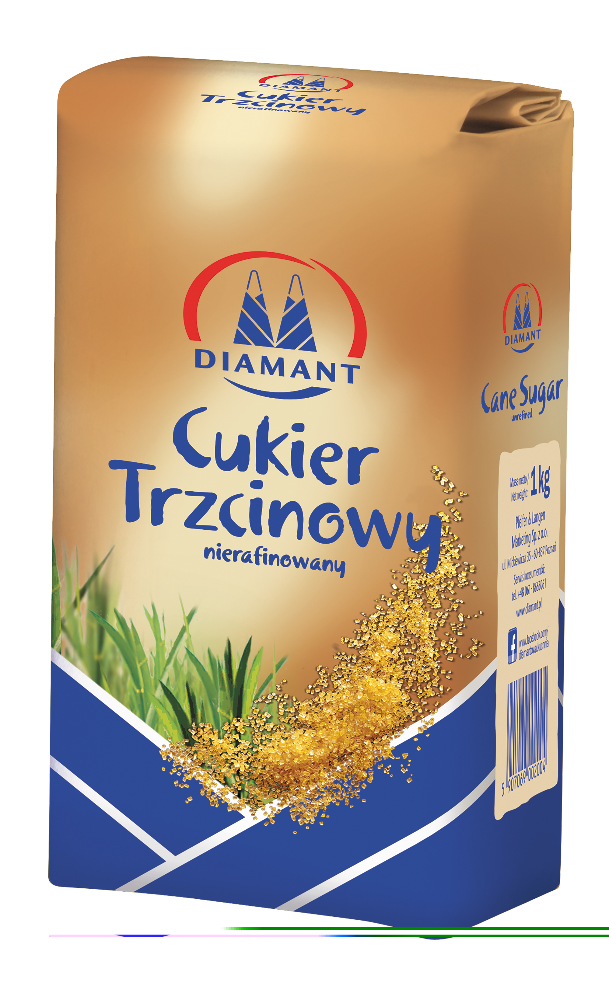 Diamant Cukier Trzcinowy 1Kg