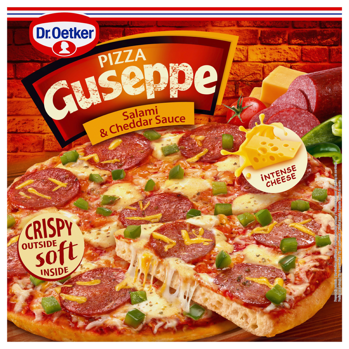 Dr. Oetker Pizza Guseppe Salami & Cheddar Sauce 418G