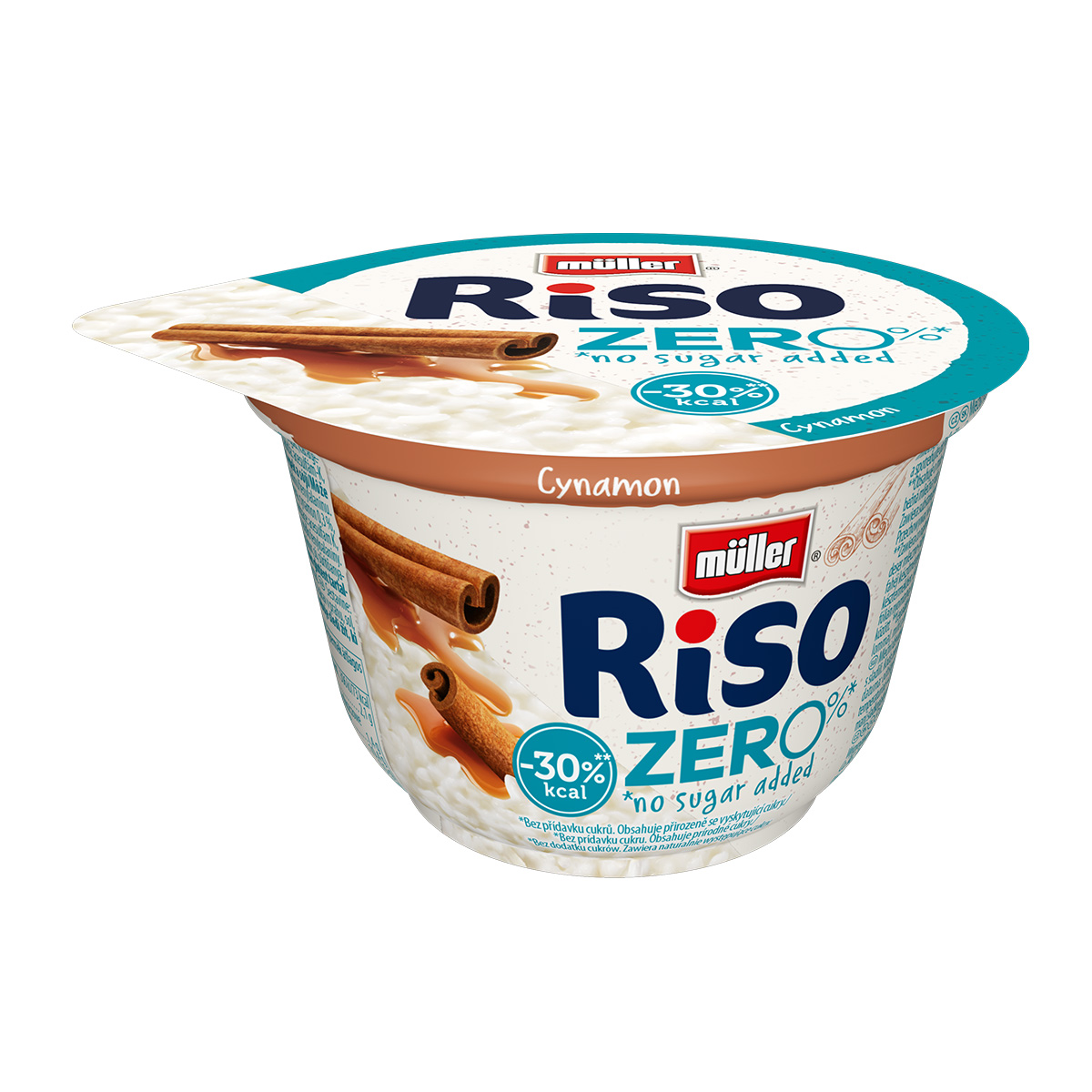 Müller Riso Zero Mix Smaków Cynamon, Klasyczny, Wiśnia, Czekolada 200G