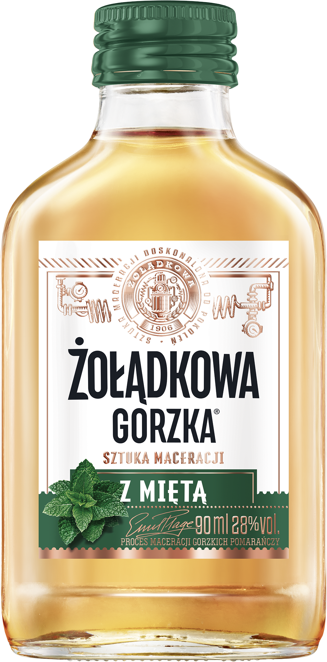 Żołądkowa Gorzka Z Miętą 90 Ml 28%