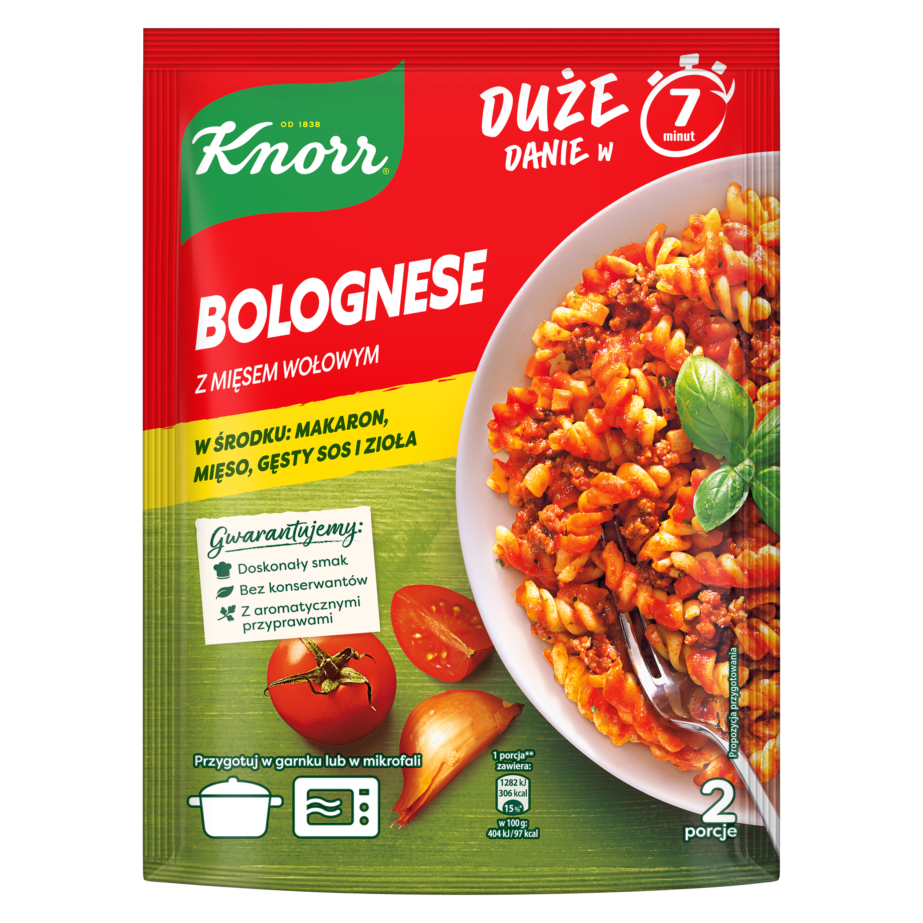 Knorr Pasta Pełna Smaku Bolognese Z Mięsem Wołowym 160G