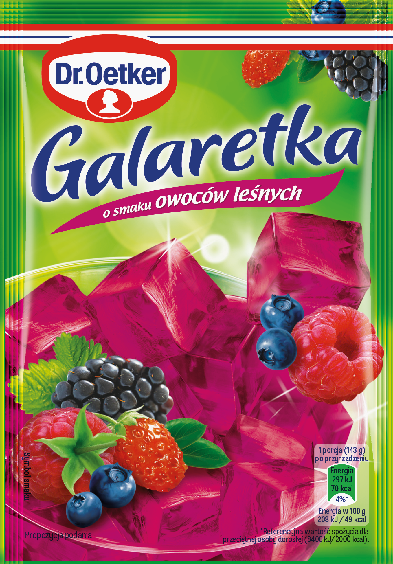 Dr. Oetker Galaretka O Smaku Owoców Leśnych 72 G