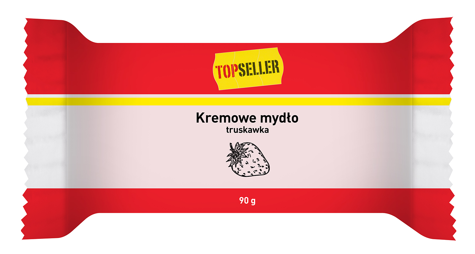 Topseller Kremowe Mydło Truskawka 90 G