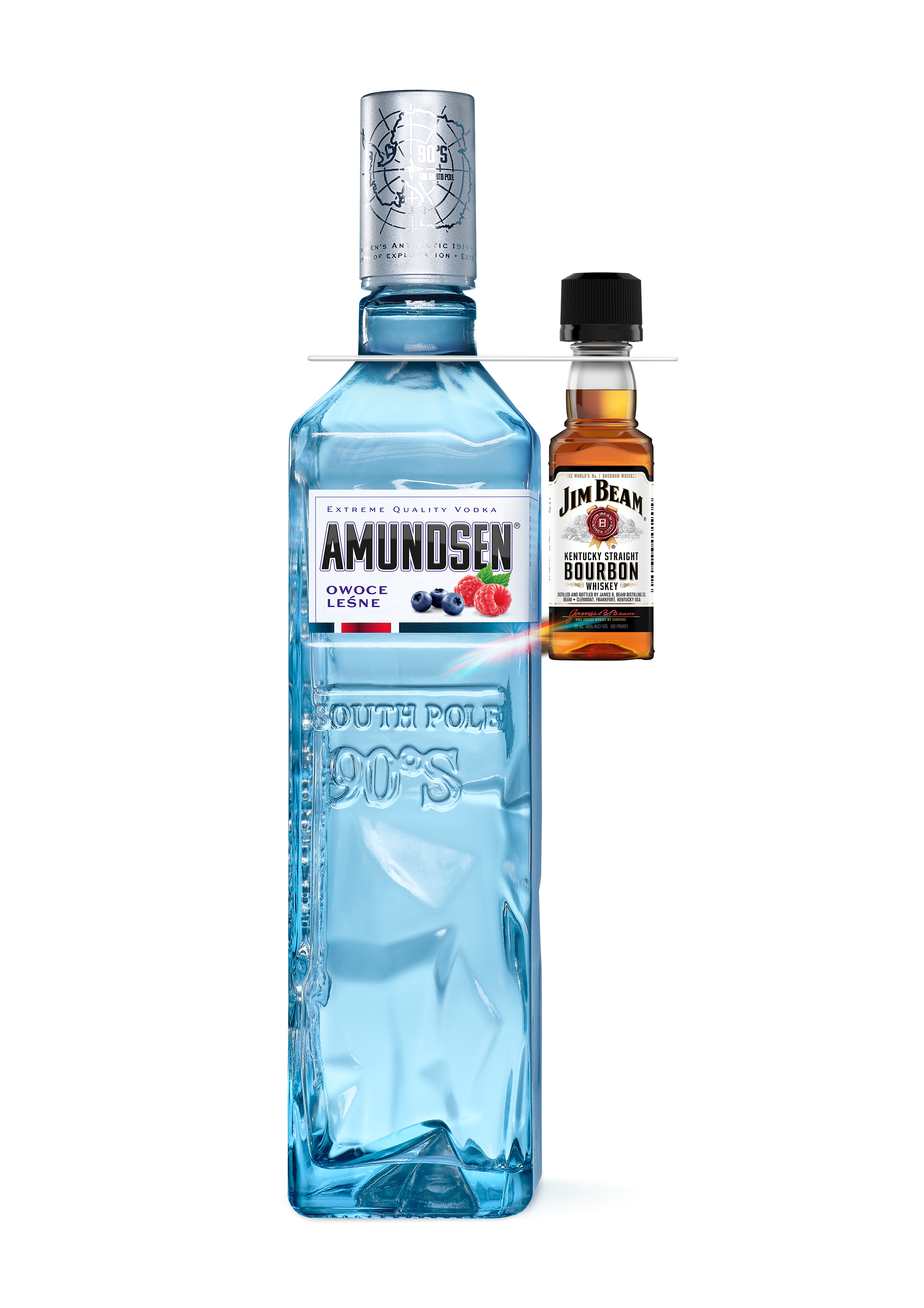 Amundsen Owoce Leśne 37,5 % 700Ml + Whisky Jim Beam White Label 40% 50Ml