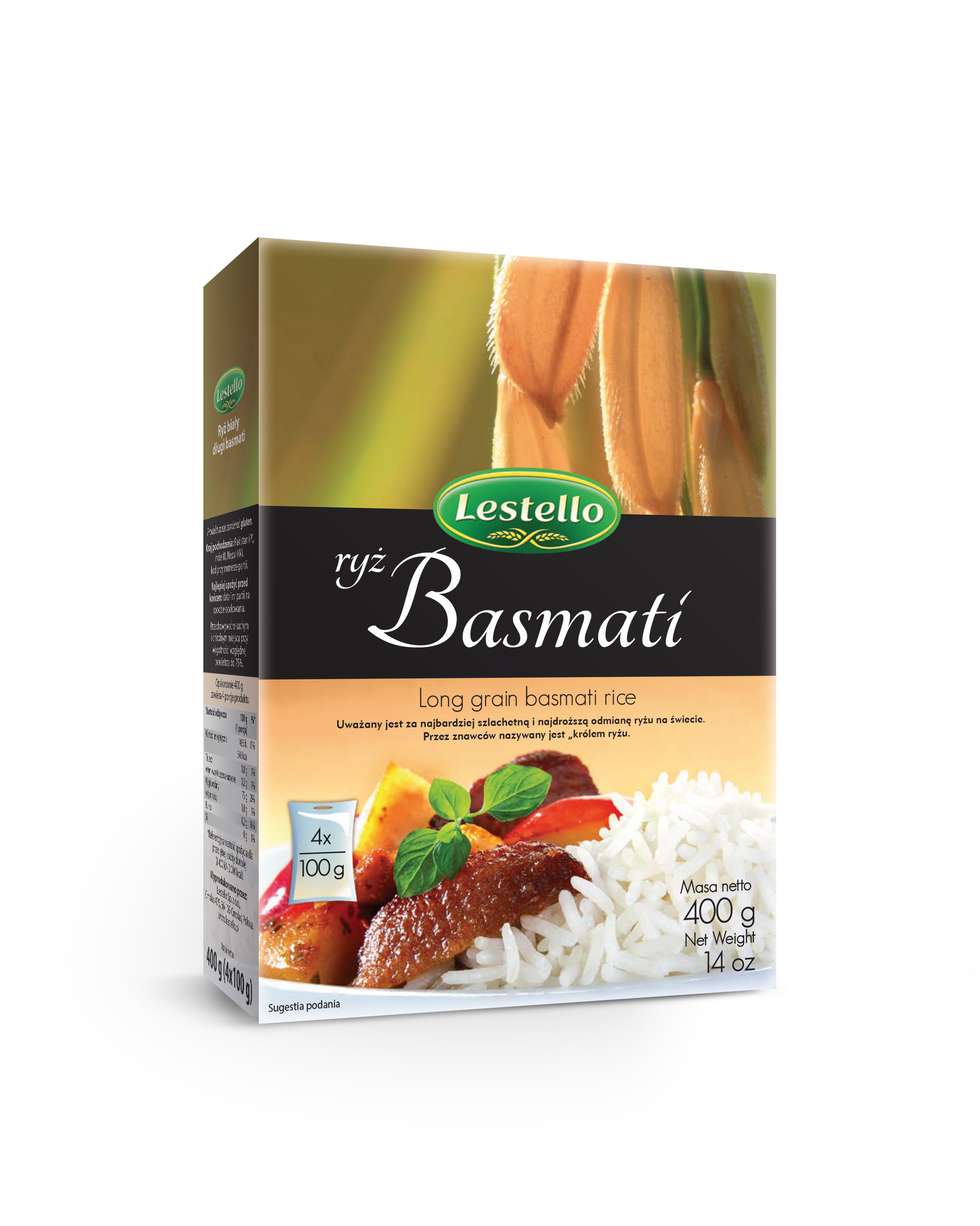 Lestello Ryż Basmati 4X100 G