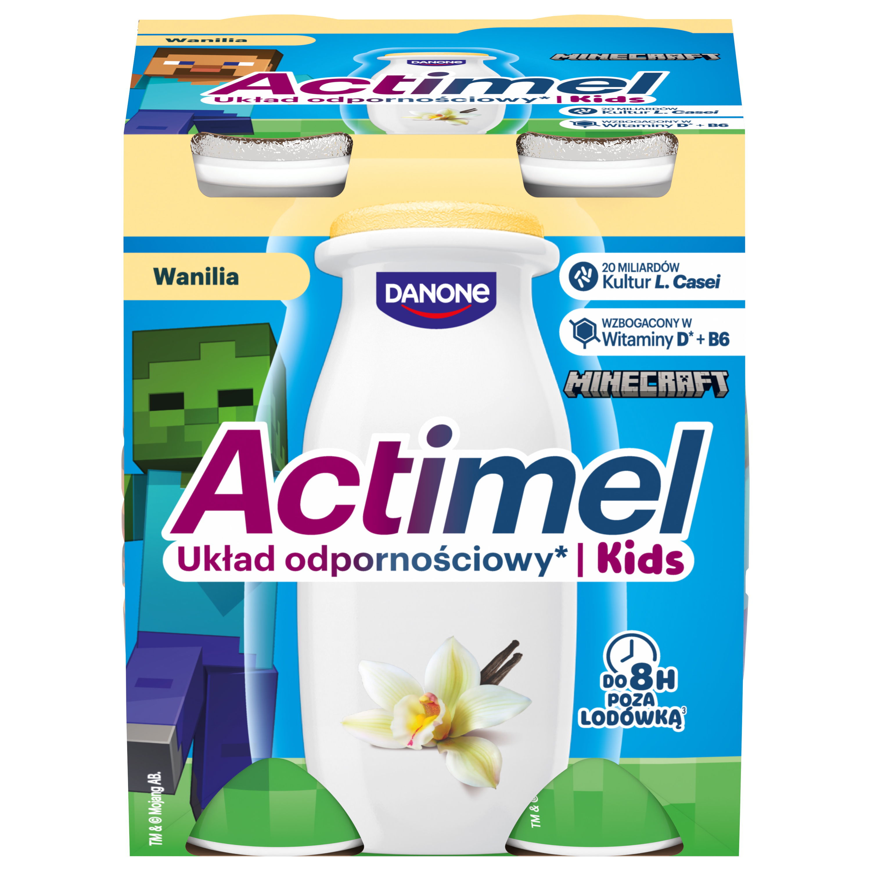 Actimel O Smaku Waniliowym 4 X 100 G