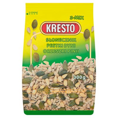 KRESTO Słonecznik pestki dyni orzeszki pinii 300 g
