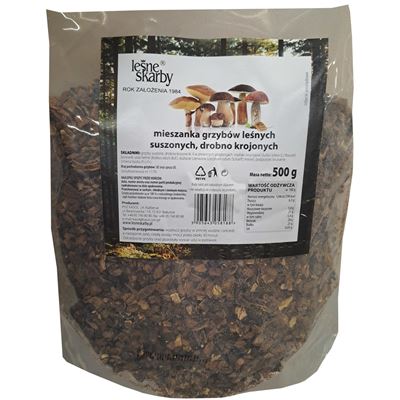 KASOL Mieszanka grzybów leśnych suszonych, drobno krojonych 500 g