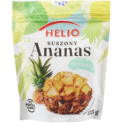 HELIO Tropical Bites suszony ananas 125 g