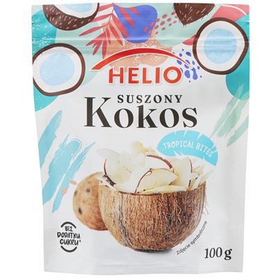 HELIO Tropical Bites suszony kokos 100 g