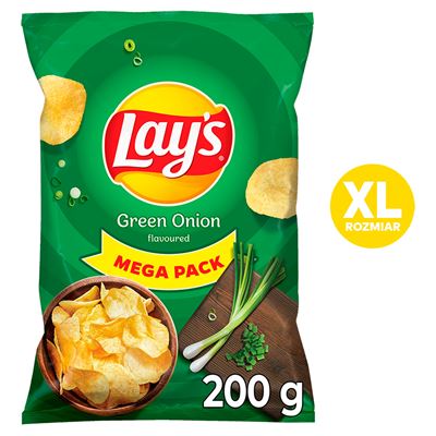Lay's Chipsy Zielona Cebulka 200g