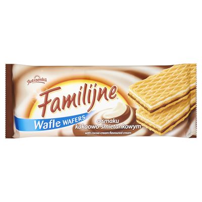 FAMILIJNE Wafle o smaku kakaowo-śmietankowym 180g