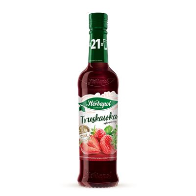 Herbapol Syrop Truskawka 420ml butelka szklana