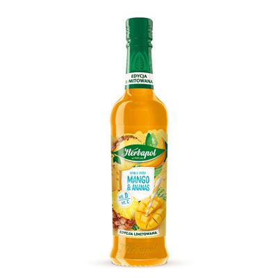 Herbapol Syrop Mango ananas 420ml butelka szklana