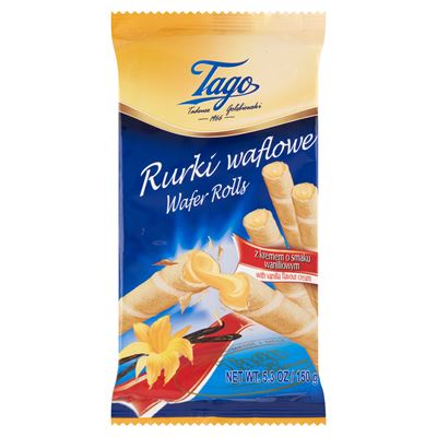 Tago Rurki waflowe z kremem waniliowym 150 g