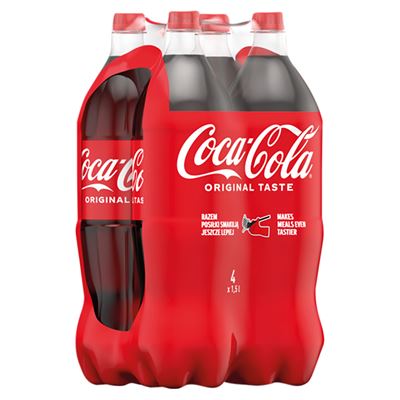 Coca-Cola Napój gazowany 4 x 1,5 l [kaucja]
