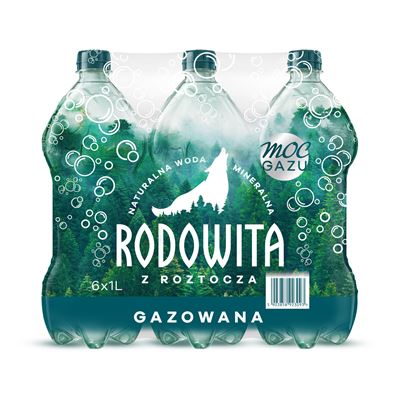 RODOWITA Z ROZTOCZA Naturalna woda gazowana 6 x 1 l [kaucja]
