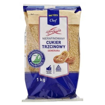 METRO Chef Cukier Trzcinowy nierafinowany DEMERARA 1 kg
