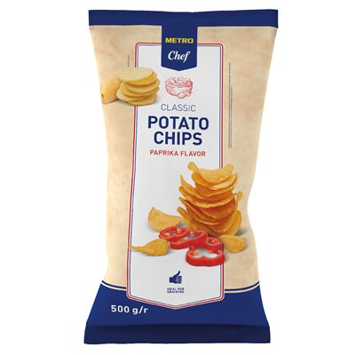 METRO Chef Chipsy ziemniaczane o smaku paprykowym 500 g