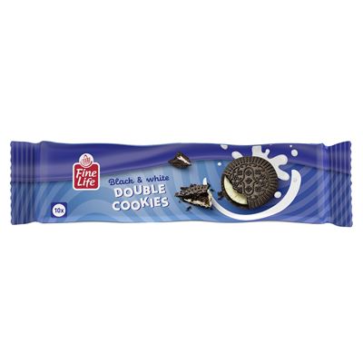 Fine Life Ciastka z kremem Kakao & Wanilia 154 g