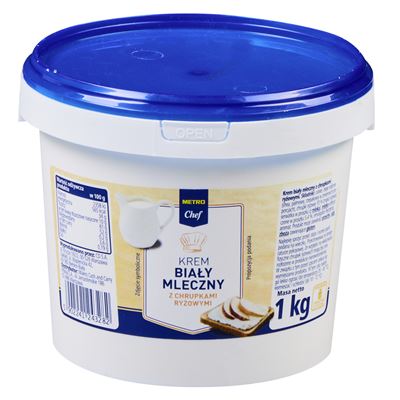 METRO Chef Krem mleczny biały z chrupkami ryżowymi 1 kg