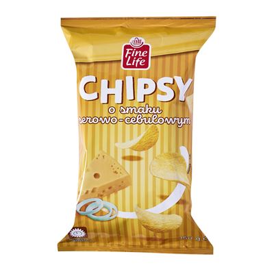 Fine Life Chipsy Ser z cebulą 150g