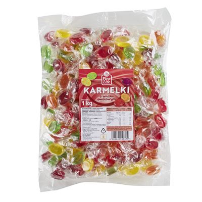 Fine Life Karmelki o smaku owocowym 1kg