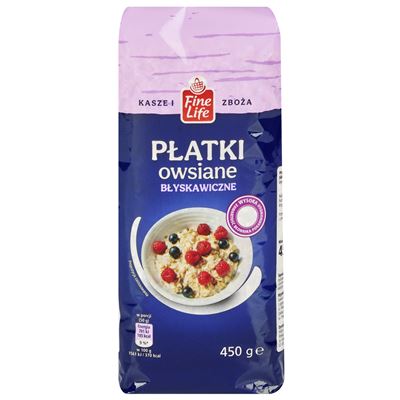 Fine Life Płatki owsiane błyskawiczne 450 g