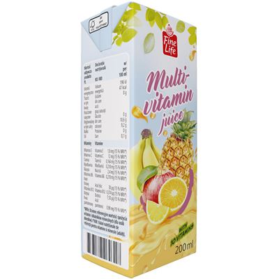 Fine Life Sok multiwitamina 27 x 200 ml