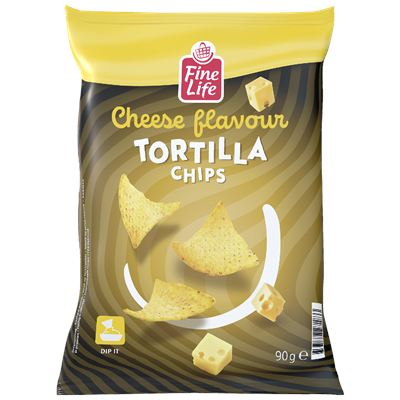 Fine Life Tortilla chips Cheese 90 g