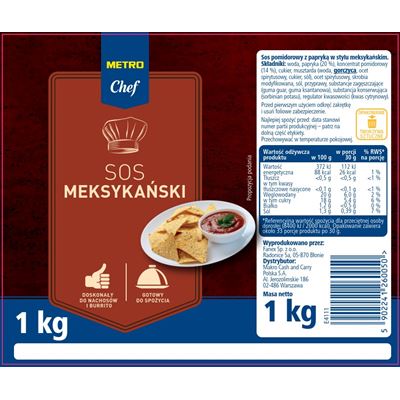 METRO Chef Sos meksykański 1 kg