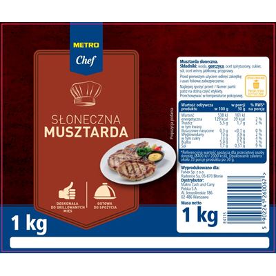METRO Chef Musztarda słoneczna 1 kg