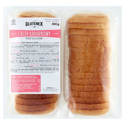 GLUTENEX Chleb krojony bezglutenowy 400 g