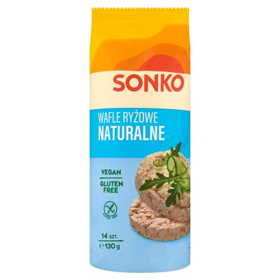 SONKO Wafle ryżowe naturalne 130 g