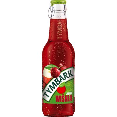 TYMBARK Napój jabłko wiśnia 24 x 250 ml butelka szklana