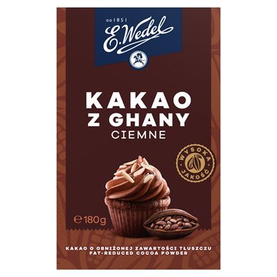 E. Wedel Kakao ciemne z Ghany 180 g
