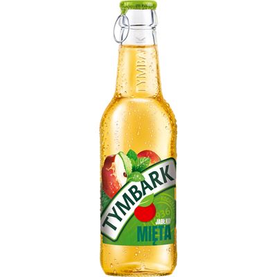TYMBARK Napój jabłko mięta 24 x 250 ml butelka szklana