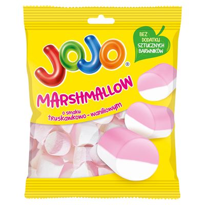 JOJO Marshmallow o smaku truskawkowo-waniliowym 86g