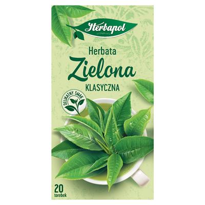 Herbapol Herbata Zielona klasyczna 20 torebek 40g
