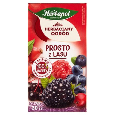 HERBACIANY OGRÓD Herbata owocowa Prosto z lasu 20 torebek 50 g