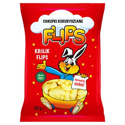 FLIPS Bez glutenu Chrupki kukurydziane 50g