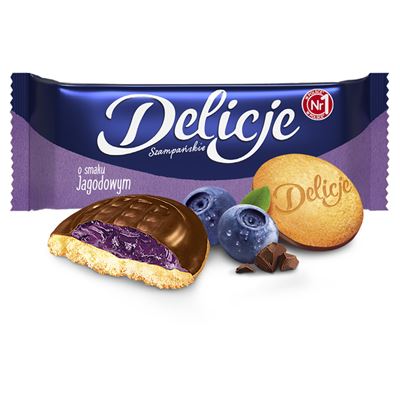 Delicje Szampańskie Jagodowe 147g