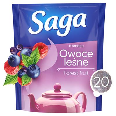 Saga Owocowa Herbata owoce leśne 20 torebek 34g