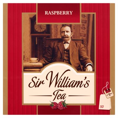 SIR WILLIAMS TEA Raspberry 50 kopert 120g