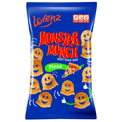 MONSTER MUNCH Chrupki ziemniaczane o smaku pizzy 100 g