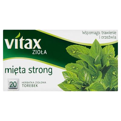 VITAX Zioła mięta strong 20 torebek 30g